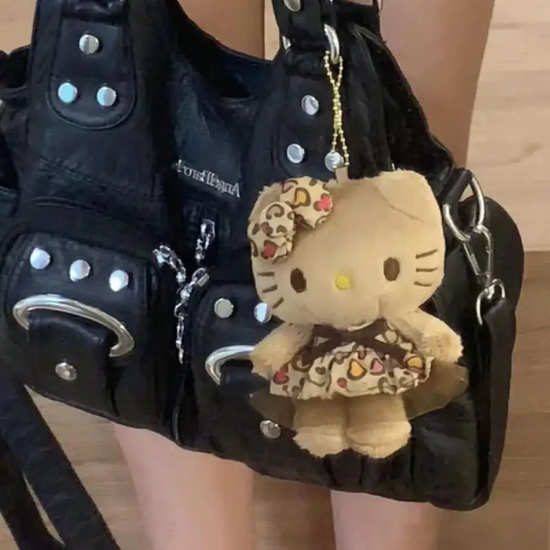 HELLO KITTY Leopard Print Keychain
