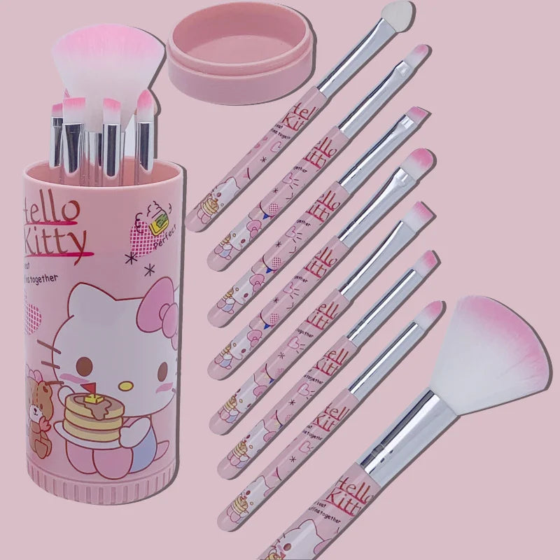 HELLO KITTY 8-Piece Makeup Brush Set