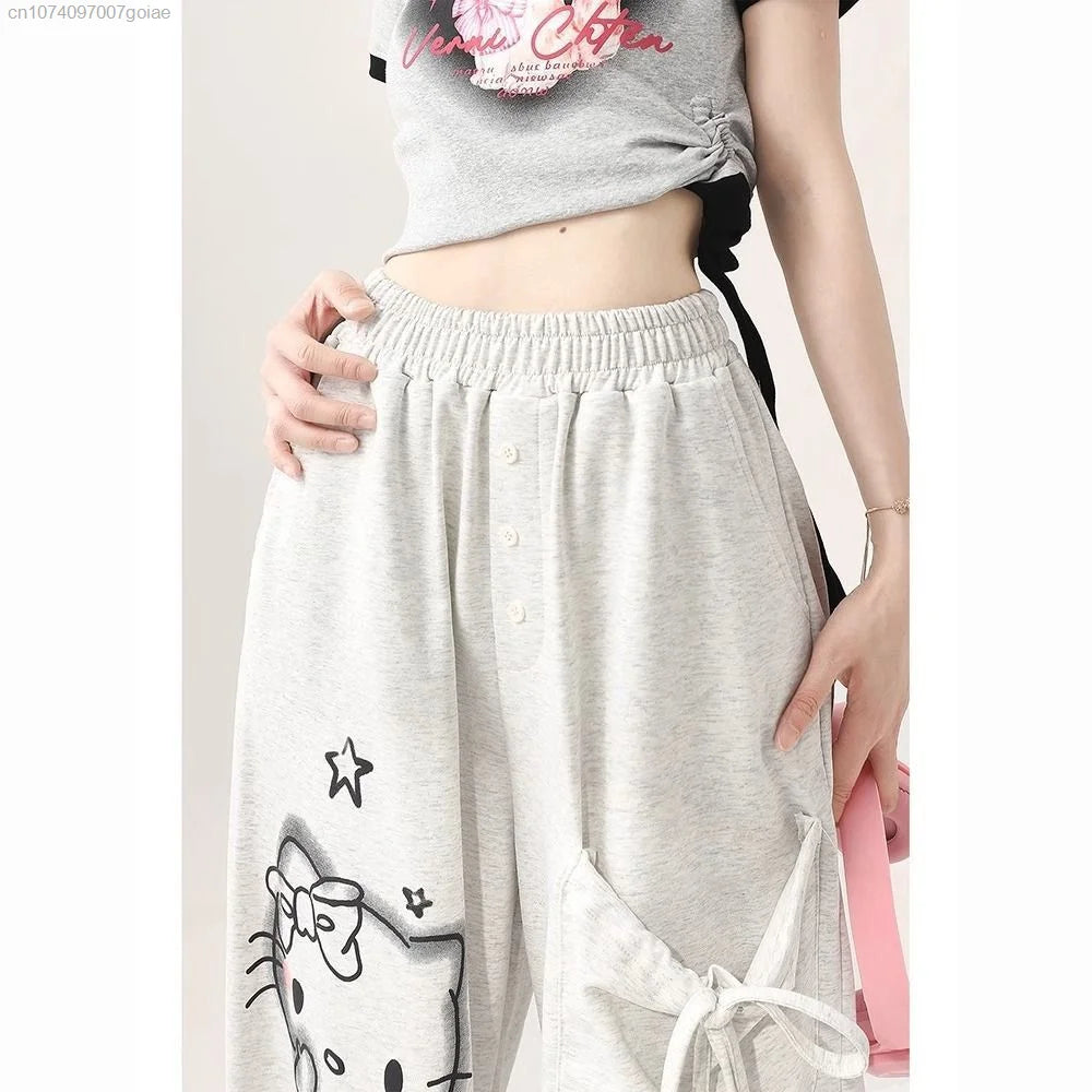 HELLO KITTY Star Print Baggy Pants