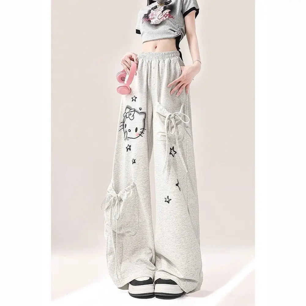 HELLO KITTY Star Print Baggy Pants