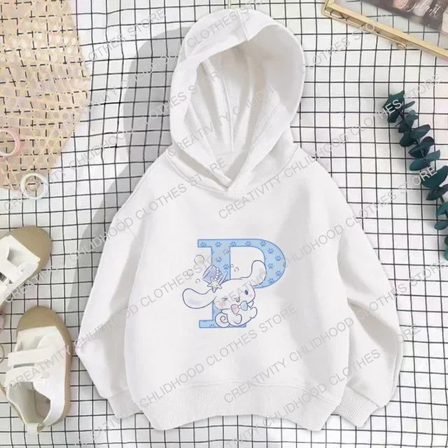 CINNAMOROLL Initial Stamped Hoodie