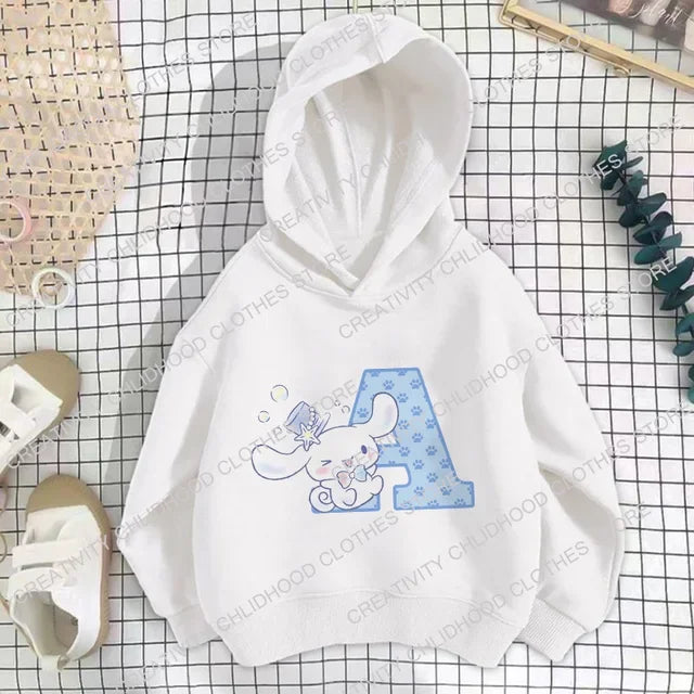CINNAMOROLL Initial Stamped Hoodie