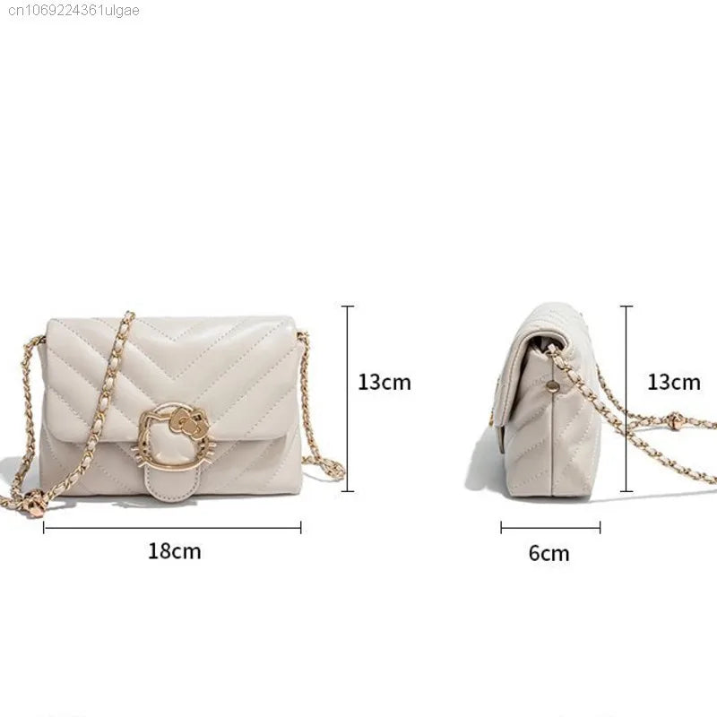 HELLO KITTY Leather Crossbody Bag