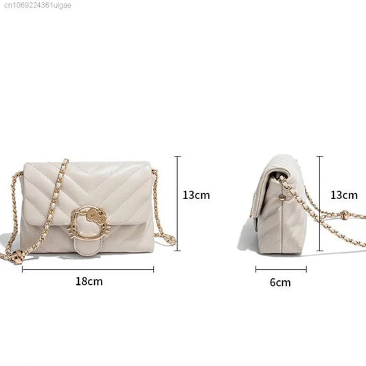 HELLO KITTY Leather Crossbody Bag