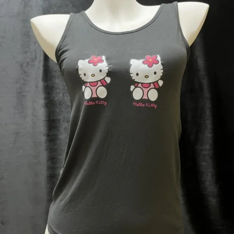 HELLO KITTY Grunge Skull Tank Top