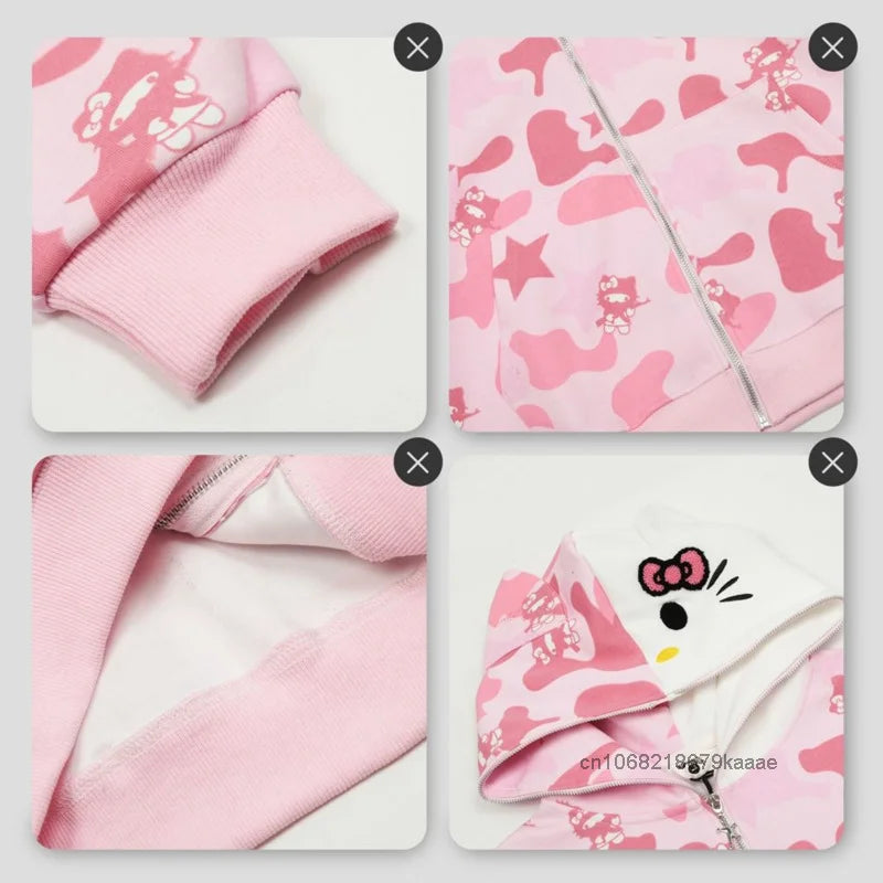 HELLO KITTY Matching Camouflage Jackets