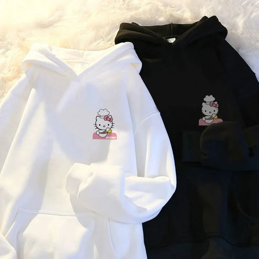 HELLO KITTY Patterned Hoodies