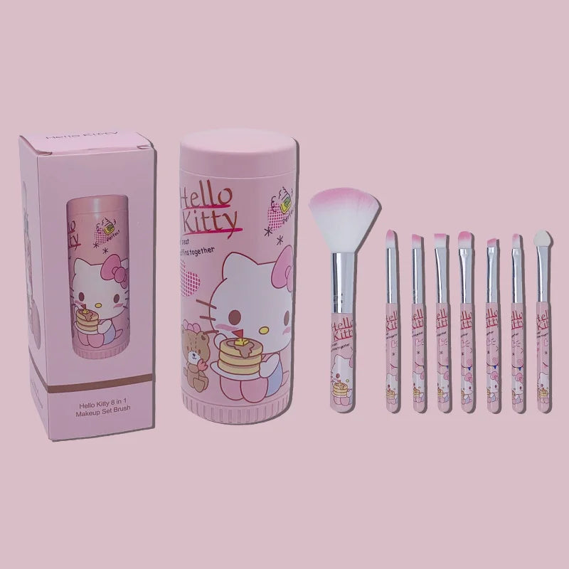 HELLO KITTY 8-Piece Makeup Brush Set
