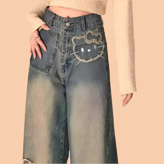 HELLO KITTY Y2K Baggy Jeans