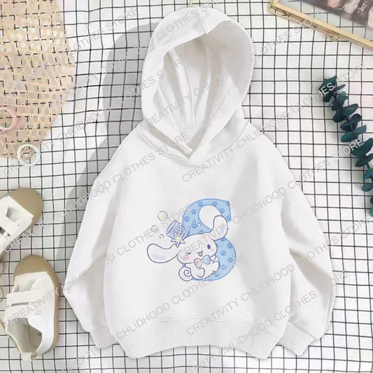CINNAMOROLL Initial Stamped Hoodie