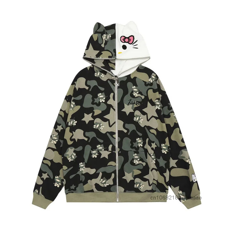 HELLO KITTY Matching Camouflage Jackets
