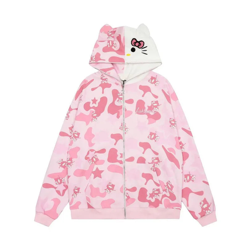 HELLO KITTY Matching Camouflage Jackets