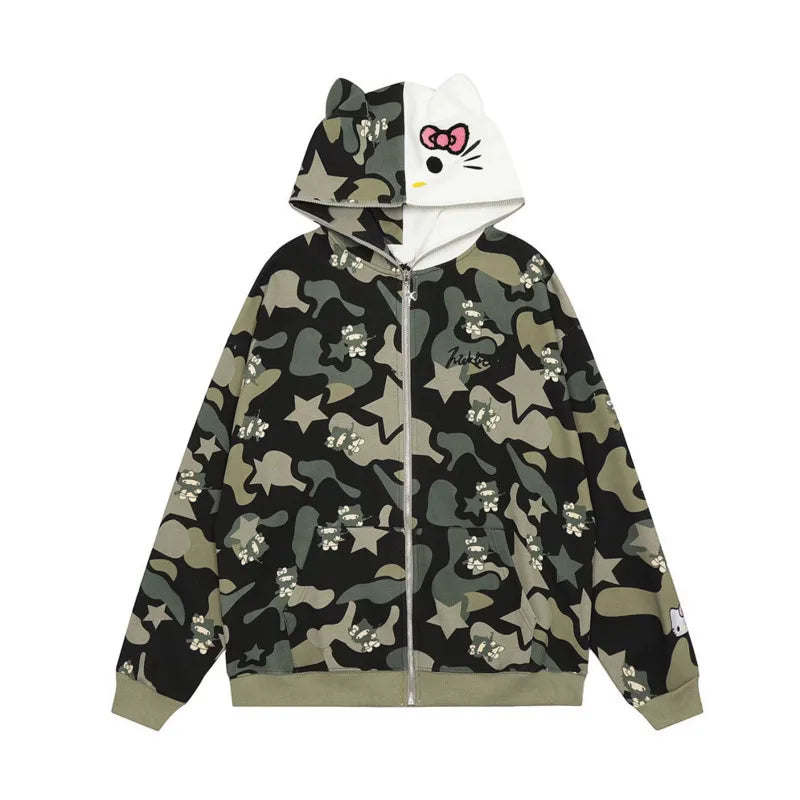 HELLO KITTY Matching Camouflage Jackets