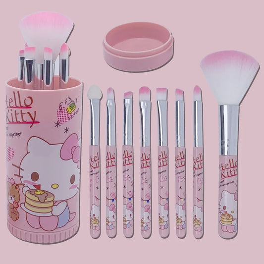 HELLO KITTY 8-Piece Makeup Brush Set