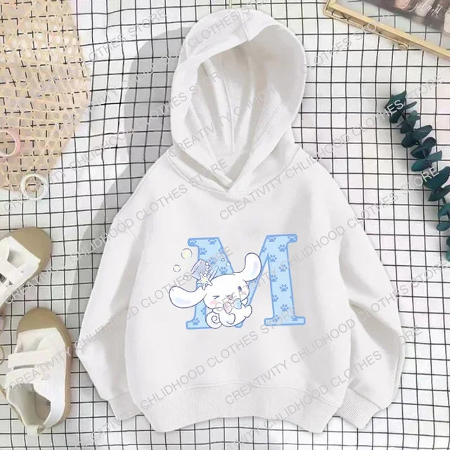 CINNAMOROLL Initial Stamped Hoodie