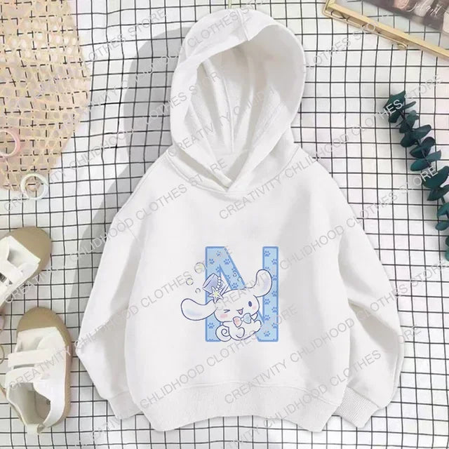 CINNAMOROLL Initial Stamped Hoodie