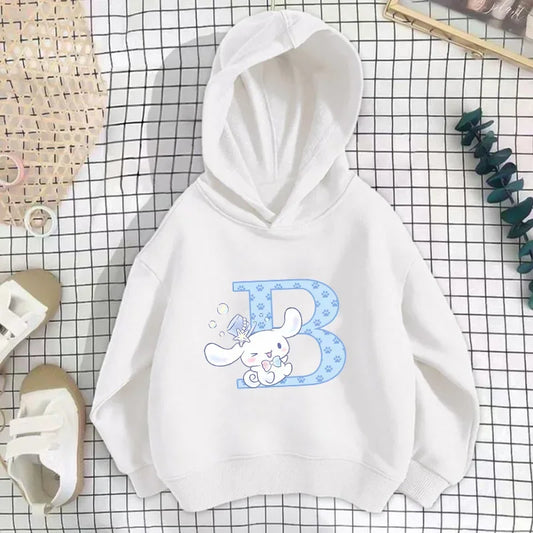 CINNAMOROLL Initial Stamped Hoodie