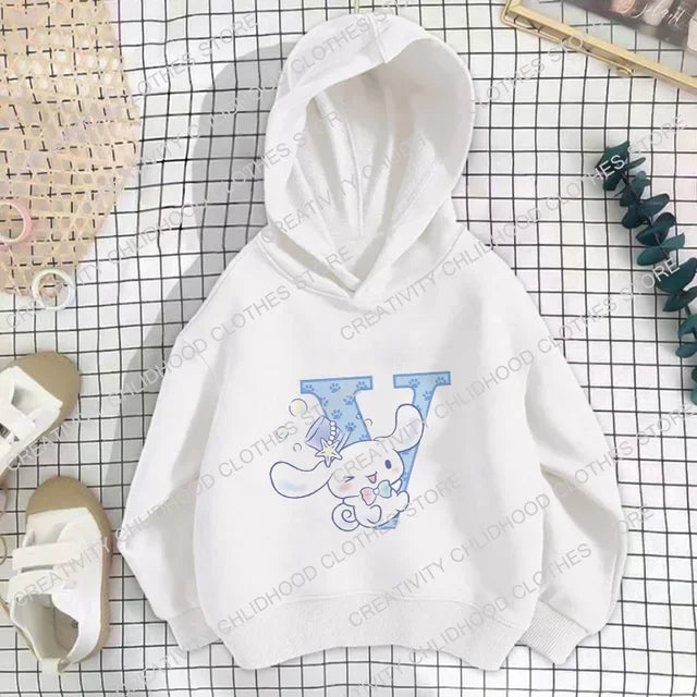 CINNAMOROLL Initial Stamped Hoodie